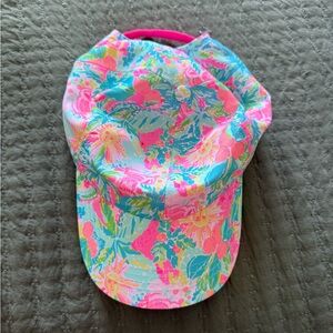 Lilly Pulitzer Floral Cap - Pink and Blue